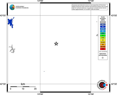 Mappa EMS - territori località