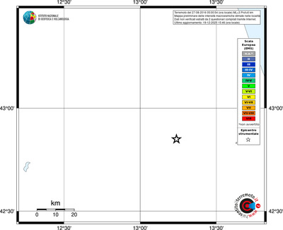 Mappa EMS - territori località