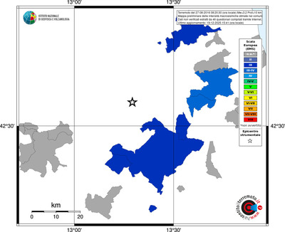Mappa EMS - territori comuni