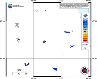 Mappa EMS - territori località
