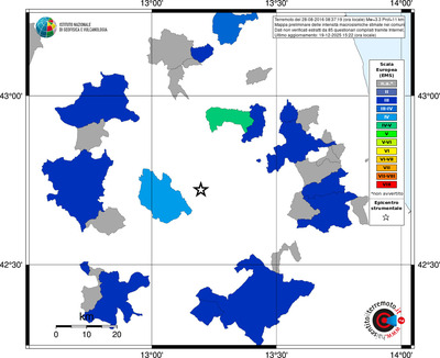 Mappa EMS - territori comuni