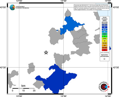Mappa EMS - territori comuni