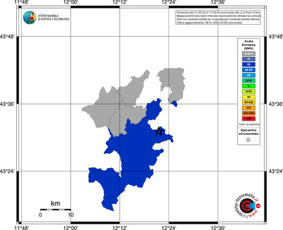 Mappa EMS - territori comuni