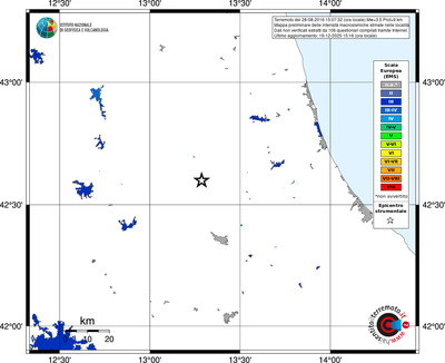 Mappa EMS - territori località