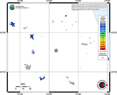 Mappa EMS - territori località