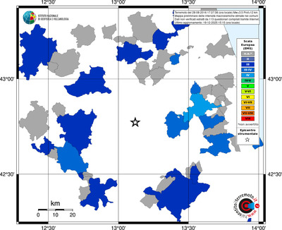 Mappa EMS - territori comuni