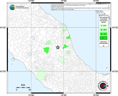 Mappa territorio comunale con almeno 3 questionari