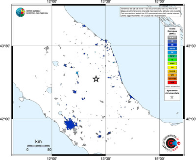 Mappa EMS - territori località