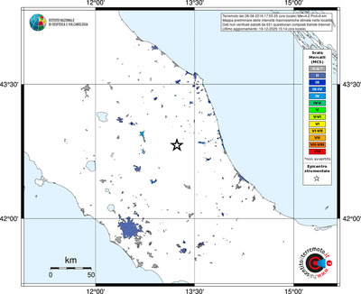 Mappa MCS - territori località