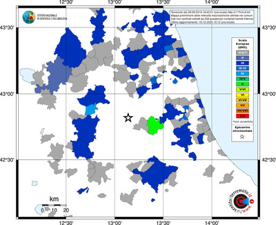 Mappa EMS - territori comuni