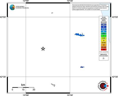 Mappa EMS - territori località