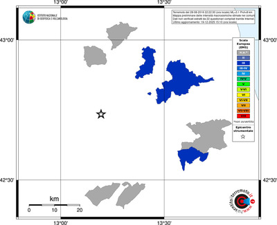 Mappa EMS - territori comuni