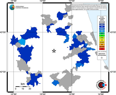 Mappa EMS - territori comuni