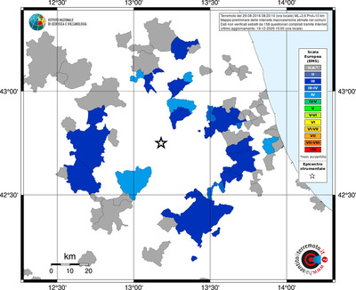 Mappa EMS - territori comuni