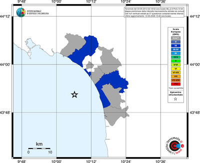 Mappa EMS - territori comuni