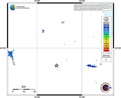 Mappa EMS - territori località