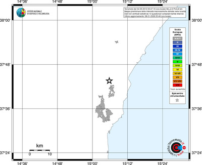 Mappa EMS - territori località