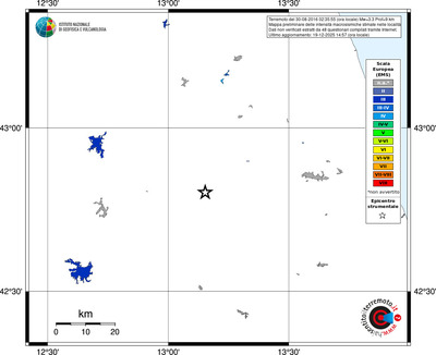 Mappa EMS - territori località