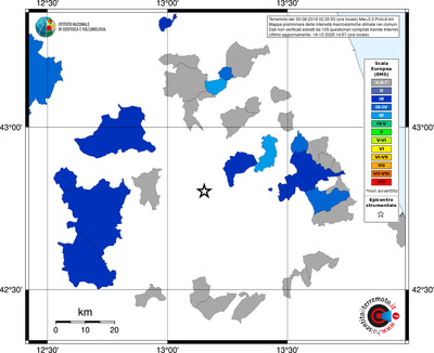 Mappa EMS - territori comuni