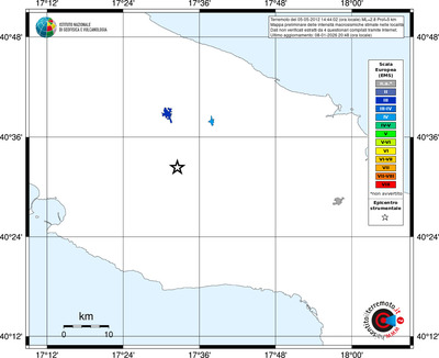 Mappa EMS - territori località