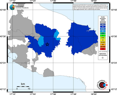 Mappa EMS - territori comuni
