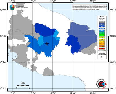 Mappa MCS - territori comuni