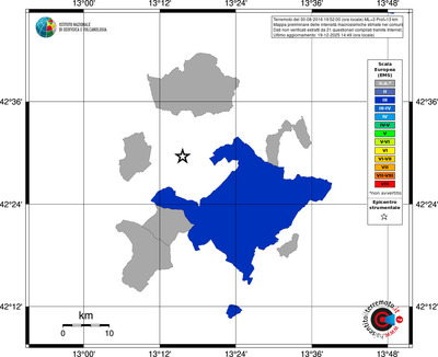 Mappa EMS - territori comuni
