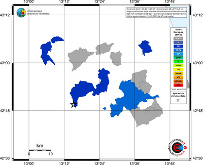 Mappa EMS - territori comuni