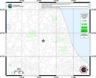 Mappa territorio comunale con almeno 3 questionari