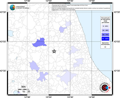 Mappa territorio comunale con almeno 3 questionari
