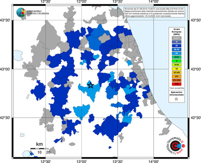 Mappa EMS - territori comuni