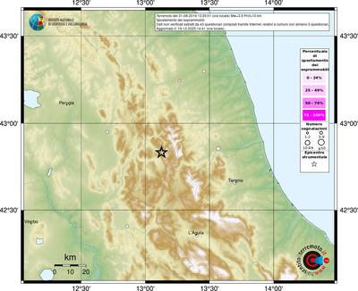 Mappa comuni con almeno 3 questionari