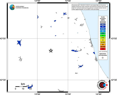 Mappa EMS - territori località