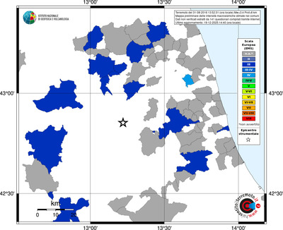 Mappa EMS - territori comuni