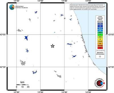Mappa MCS - territori località