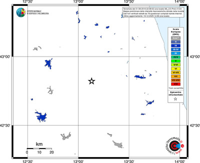 Mappa EMS - territori località