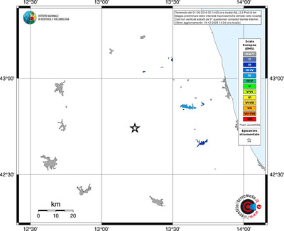 Mappa EMS - territori località