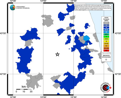 Mappa EMS - territori comuni