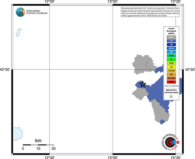 Mappa EMS - territori comuni