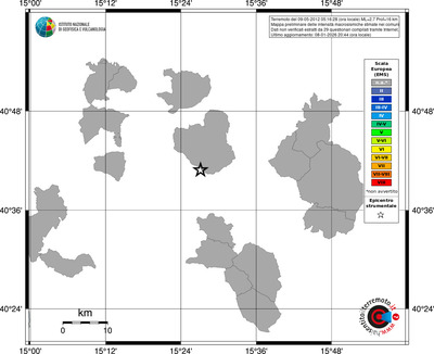 Mappa EMS - territori comuni