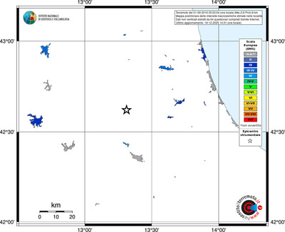 Mappa EMS - territori località