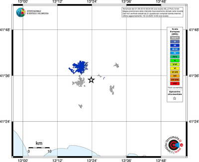 Mappa EMS - territori località