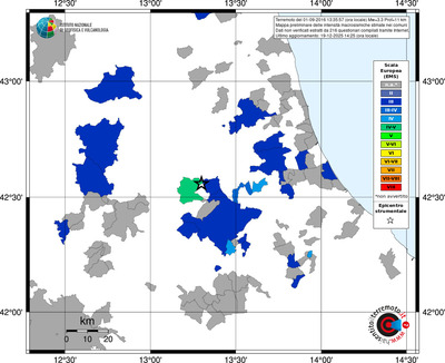 Mappa EMS - territori comuni