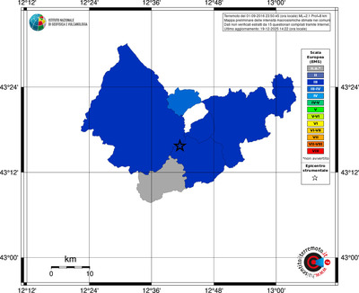 Mappa EMS - territori comuni