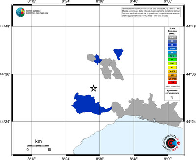 Mappa EMS - territori comuni