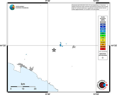 Mappa EMS - territori località