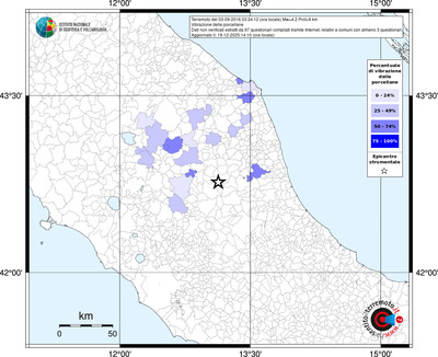 Mappa territorio comunale con almeno 3 questionari