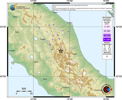 Mappa comuni con almeno 3 questionari