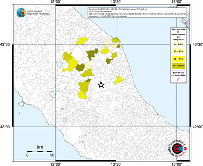 Mappa territorio comunale con almeno 3 questionari