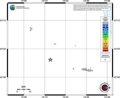 Mappa EMS - territori località